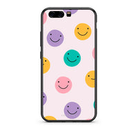 Thumbnail for Huawei P10 Lite Smiley Faces θήκη από τη Smartfits με σχέδιο στο πίσω μέρος και μαύρο περίβλημα | Smartphone case with colorful back and black bezels by Smartfits