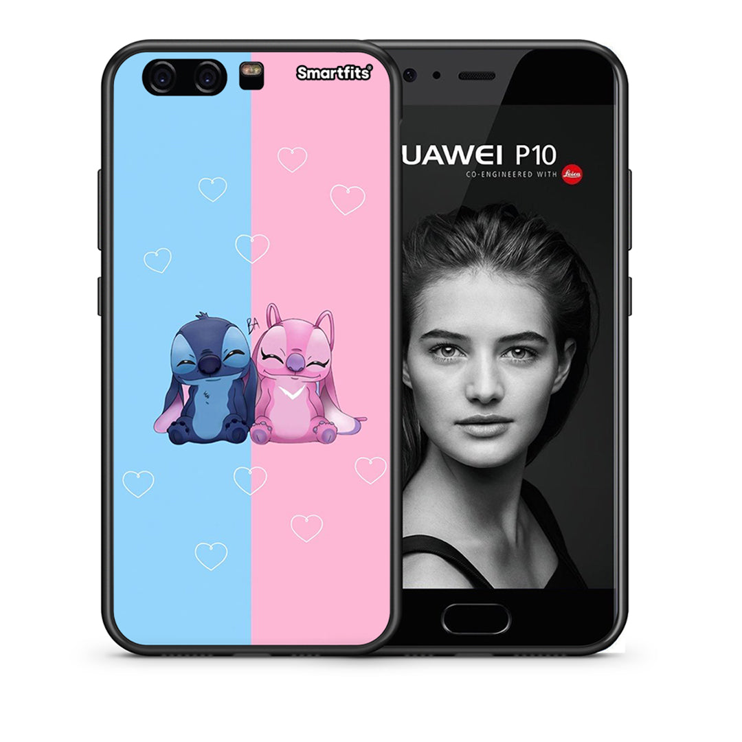 Θήκη Huawei P10 Stitch And Angel από τη Smartfits με σχέδιο στο πίσω μέρος και μαύρο περίβλημα | Huawei P10 Stitch And Angel case with colorful back and black bezels