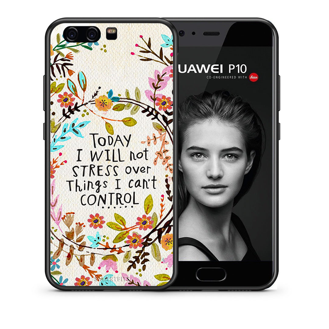 Θήκη Huawei P10 Stress Over από τη Smartfits με σχέδιο στο πίσω μέρος και μαύρο περίβλημα | Huawei P10 Stress Over case with colorful back and black bezels