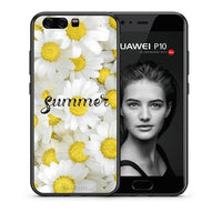 Thumbnail for Θήκη Huawei P10 Lite Summer Daisies από τη Smartfits με σχέδιο στο πίσω μέρος και μαύρο περίβλημα | Huawei P10 Lite Summer Daisies case with colorful back and black bezels