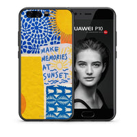 Thumbnail for Θήκη Huawei P10 Sunset Memories από τη Smartfits με σχέδιο στο πίσω μέρος και μαύρο περίβλημα | Huawei P10 Sunset Memories case with colorful back and black bezels