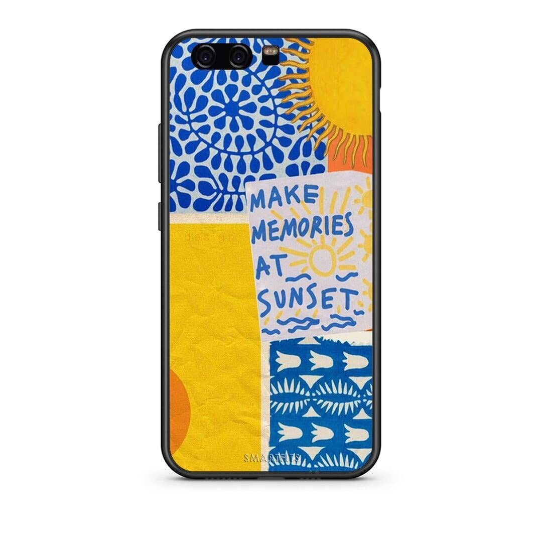 Huawei P10 Lite Sunset Memories Θήκη από τη Smartfits με σχέδιο στο πίσω μέρος και μαύρο περίβλημα | Smartphone case with colorful back and black bezels by Smartfits