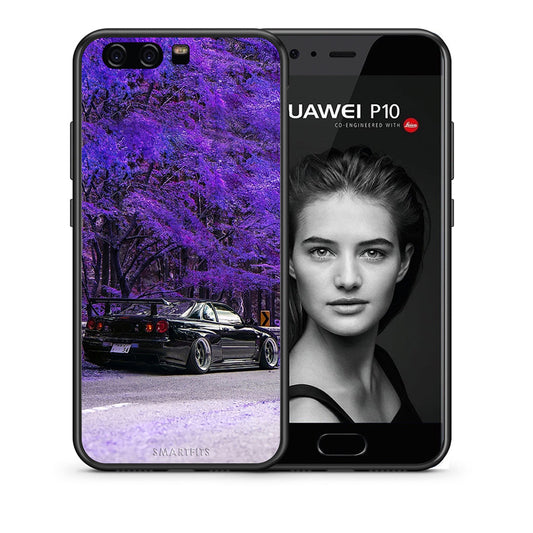 Θήκη Αγίου Βαλεντίνου Huawei P10 Super Car από τη Smartfits με σχέδιο στο πίσω μέρος και μαύρο περίβλημα | Huawei P10 Super Car case with colorful back and black bezels
