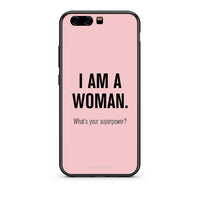 Thumbnail for Huawei P10 Lite Superpower Woman θήκη από τη Smartfits με σχέδιο στο πίσω μέρος και μαύρο περίβλημα | Smartphone case with colorful back and black bezels by Smartfits