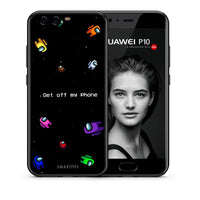 Thumbnail for Θήκη Huawei P10 AFK Text από τη Smartfits με σχέδιο στο πίσω μέρος και μαύρο περίβλημα | Huawei P10 AFK Text case with colorful back and black bezels