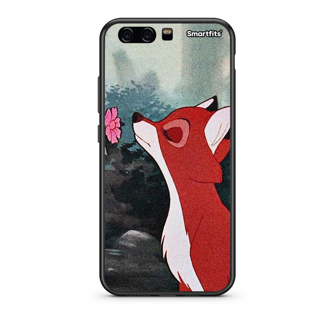 huawei p10 Tod And Vixey Love 2 θήκη από τη Smartfits με σχέδιο στο πίσω μέρος και μαύρο περίβλημα | Smartphone case with colorful back and black bezels by Smartfits