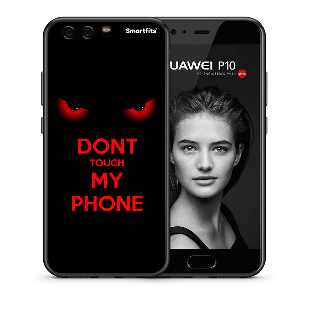 Θήκη Huawei P10 Touch My Phone από τη Smartfits με σχέδιο στο πίσω μέρος και μαύρο περίβλημα | Huawei P10 Touch My Phone case with colorful back and black bezels