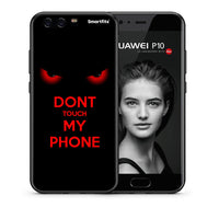 Thumbnail for Θήκη Huawei P10 Touch My Phone από τη Smartfits με σχέδιο στο πίσω μέρος και μαύρο περίβλημα | Huawei P10 Touch My Phone case with colorful back and black bezels