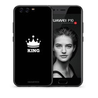 Thumbnail for Θήκη Huawei P10 Lite King Valentine από τη Smartfits με σχέδιο στο πίσω μέρος και μαύρο περίβλημα | Huawei P10 Lite King Valentine case with colorful back and black bezels