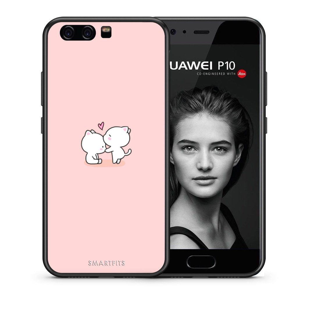 Θήκη Huawei P10 Lite Love Valentine από τη Smartfits με σχέδιο στο πίσω μέρος και μαύρο περίβλημα | Huawei P10 Lite Love Valentine case with colorful back and black bezels