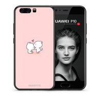Thumbnail for Θήκη Huawei P10 Lite Love Valentine από τη Smartfits με σχέδιο στο πίσω μέρος και μαύρο περίβλημα | Huawei P10 Lite Love Valentine case with colorful back and black bezels