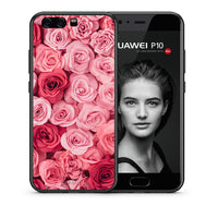Thumbnail for Θήκη Huawei P10 RoseGarden Valentine από τη Smartfits με σχέδιο στο πίσω μέρος και μαύρο περίβλημα | Huawei P10 RoseGarden Valentine case with colorful back and black bezels