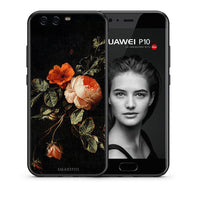 Thumbnail for Θήκη Huawei P10 Vintage Roses από τη Smartfits με σχέδιο στο πίσω μέρος και μαύρο περίβλημα | Huawei P10 Vintage Roses case with colorful back and black bezels