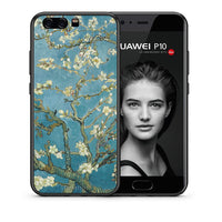 Thumbnail for Θήκη Huawei P10 White Blossoms από τη Smartfits με σχέδιο στο πίσω μέρος και μαύρο περίβλημα | Huawei P10 White Blossoms case with colorful back and black bezels
