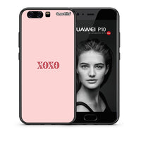 Thumbnail for Θήκη Huawei P10 XOXO Love από τη Smartfits με σχέδιο στο πίσω μέρος και μαύρο περίβλημα | Huawei P10 XOXO Love case with colorful back and black bezels