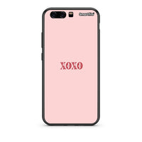 Thumbnail for huawei p10 XOXO Love θήκη από τη Smartfits με σχέδιο στο πίσω μέρος και μαύρο περίβλημα | Smartphone case with colorful back and black bezels by Smartfits