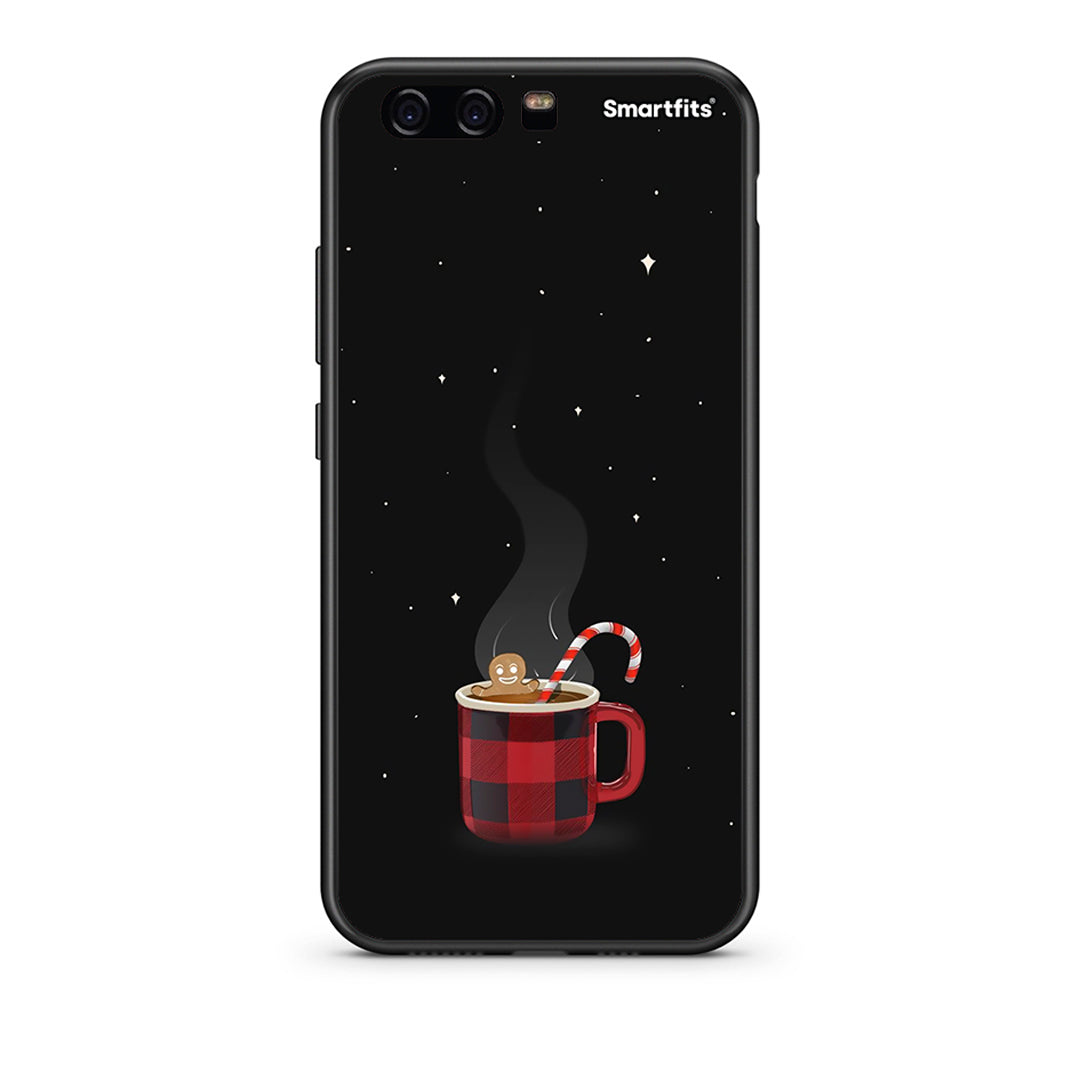 huawei p10 Xmas Bathing θήκη από τη Smartfits με σχέδιο στο πίσω μέρος και μαύρο περίβλημα | Smartphone case with colorful back and black bezels by Smartfits