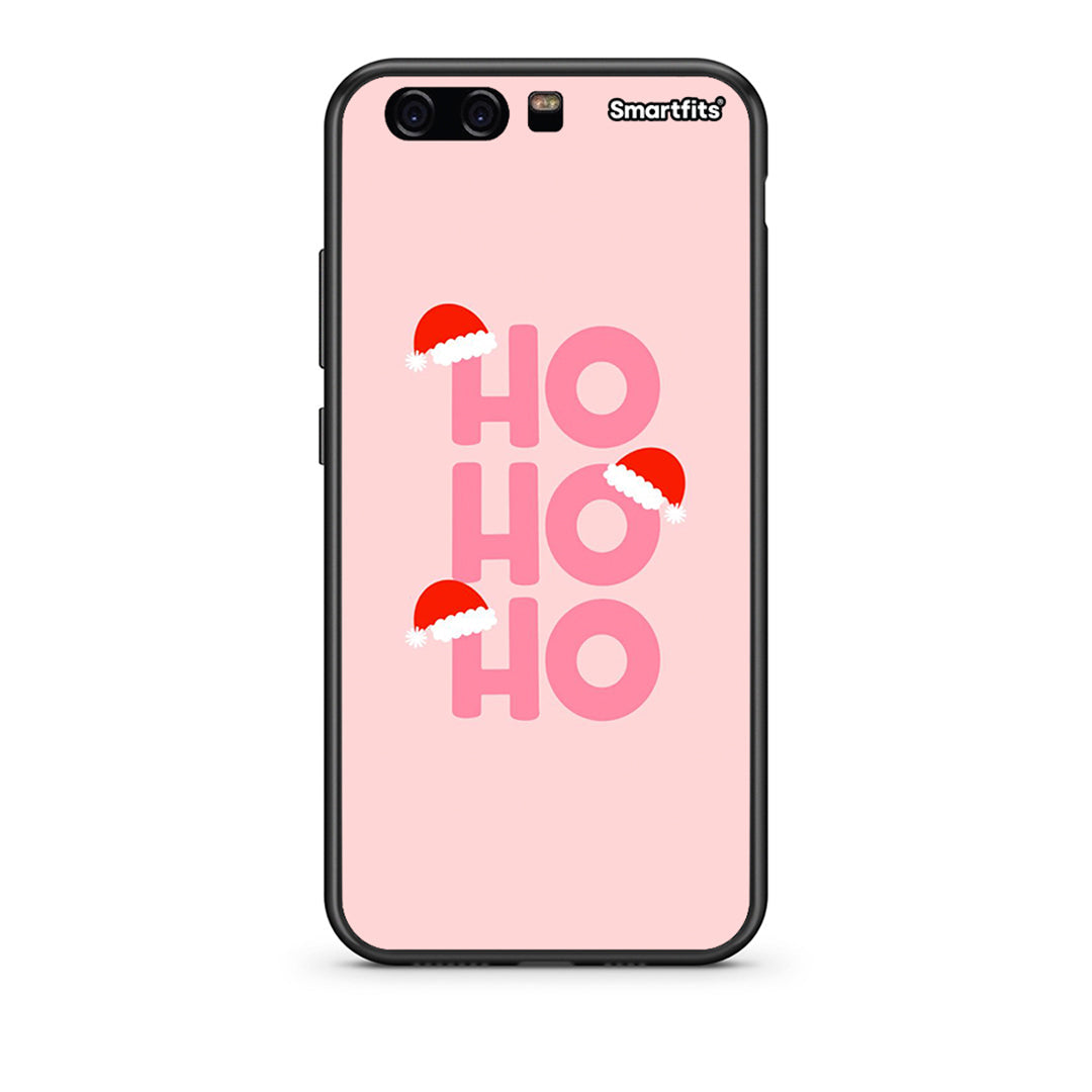 Huawei P10 Lite Xmas Ho Ho Ho θήκη από τη Smartfits με σχέδιο στο πίσω μέρος και μαύρο περίβλημα | Smartphone case with colorful back and black bezels by Smartfits