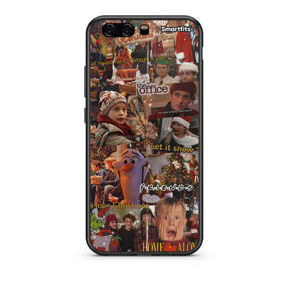 huawei p10 Xmas Wishes θήκη από τη Smartfits με σχέδιο στο πίσω μέρος και μαύρο περίβλημα | Smartphone case with colorful back and black bezels by Smartfits