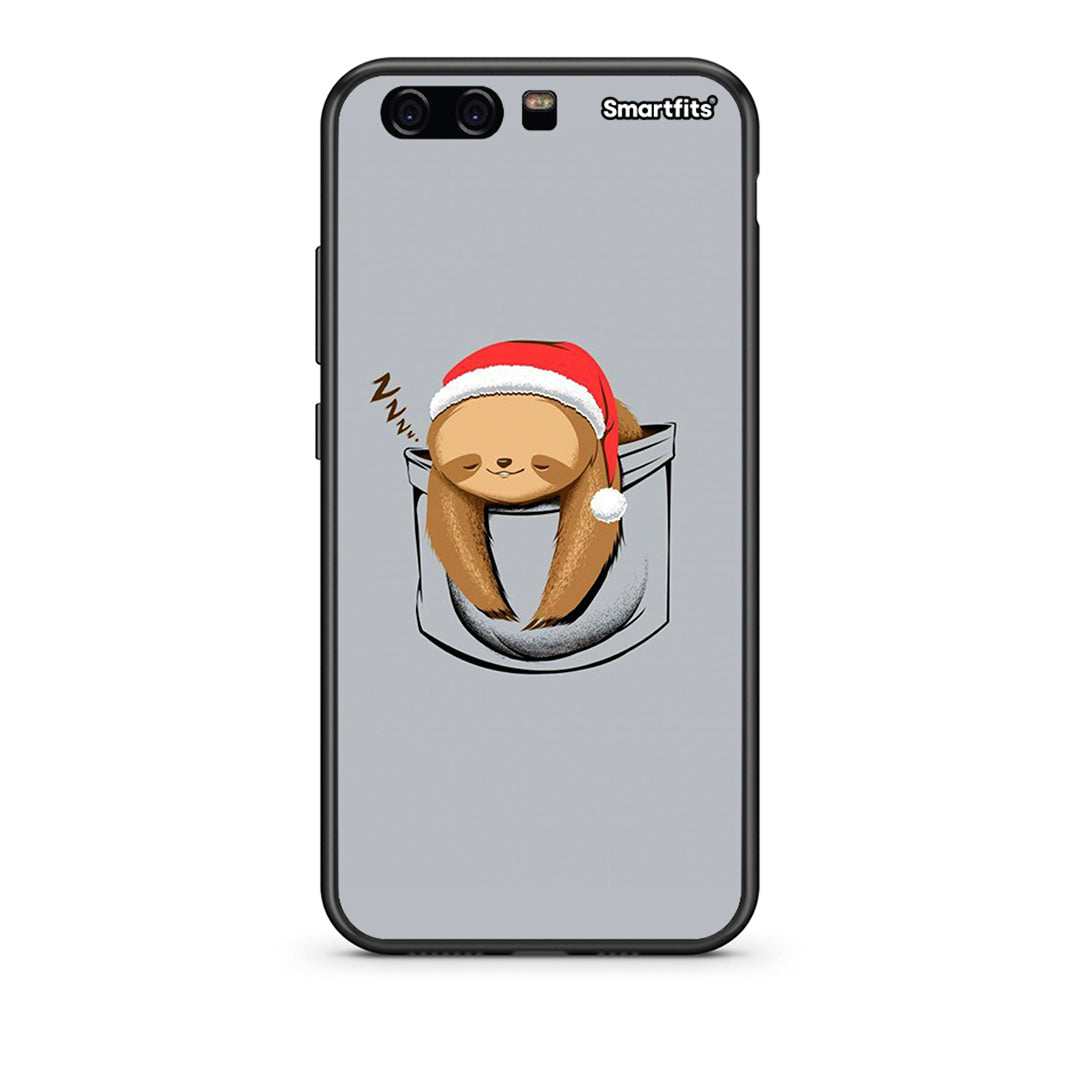 Huawei P10 Lite Xmas Zzzz θήκη από τη Smartfits με σχέδιο στο πίσω μέρος και μαύρο περίβλημα | Smartphone case with colorful back and black bezels by Smartfits
