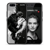 Thumbnail for Θήκη Huawei P10 Yin Yang από τη Smartfits με σχέδιο στο πίσω μέρος και μαύρο περίβλημα | Huawei P10 Yin Yang case with colorful back and black bezels