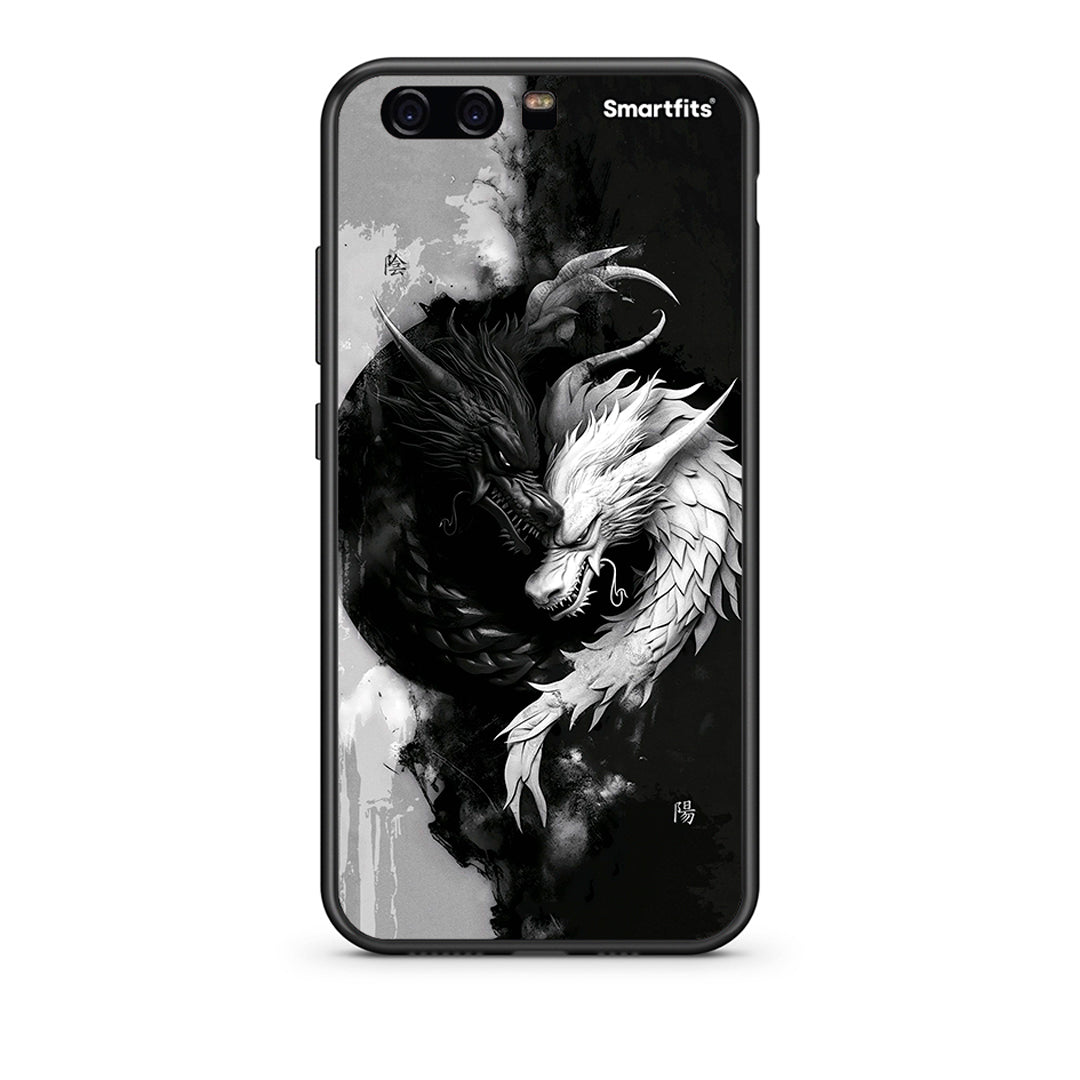 huawei p10 Yin Yang Θήκη από τη Smartfits με σχέδιο στο πίσω μέρος και μαύρο περίβλημα | Smartphone case with colorful back and black bezels by Smartfits