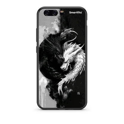huawei p10 Yin Yang Θήκη από τη Smartfits με σχέδιο στο πίσω μέρος και μαύρο περίβλημα | Smartphone case with colorful back and black bezels by Smartfits
