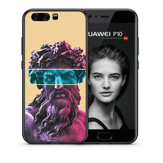 Θήκη Αγίου Βαλεντίνου Huawei P10 Lite Zeus Art από τη Smartfits με σχέδιο στο πίσω μέρος και μαύρο περίβλημα | Huawei P10 Lite Zeus Art case with colorful back and black bezels