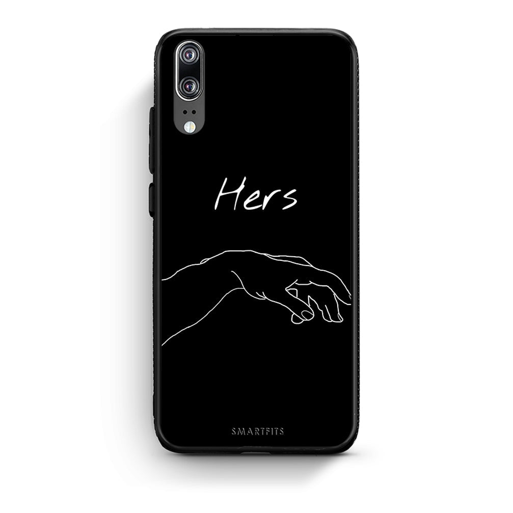 Huawei P20 Aeshetic Love 1 Θήκη Αγίου Βαλεντίνου από τη Smartfits με σχέδιο στο πίσω μέρος και μαύρο περίβλημα | Smartphone case with colorful back and black bezels by Smartfits
