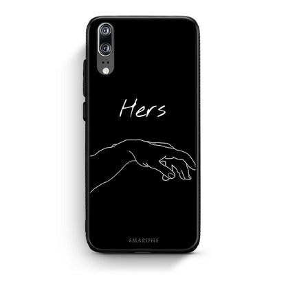 Huawei P20 Aeshetic Love 1 Θήκη Αγίου Βαλεντίνου από τη Smartfits με σχέδιο στο πίσω μέρος και μαύρο περίβλημα | Smartphone case with colorful back and black bezels by Smartfits