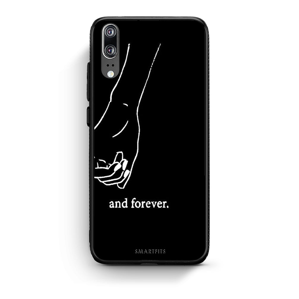 Huawei P20 Always & Forever 2 Θήκη Αγίου Βαλεντίνου από τη Smartfits με σχέδιο στο πίσω μέρος και μαύρο περίβλημα | Smartphone case with colorful back and black bezels by Smartfits