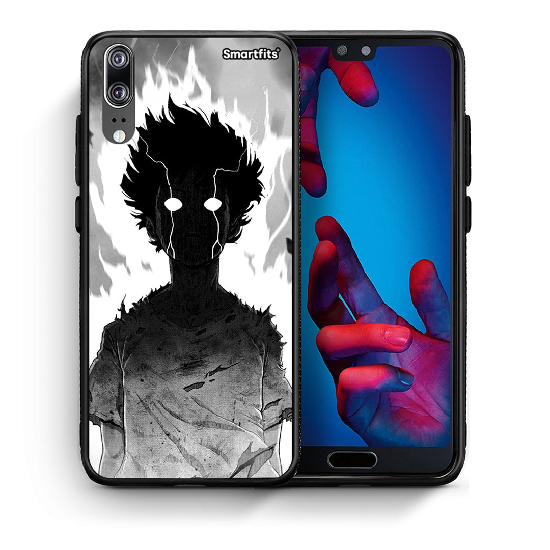 Θήκη Huawei P20 Anime Boy από τη Smartfits με σχέδιο στο πίσω μέρος και μαύρο περίβλημα | Huawei P20 Anime Boy case with colorful back and black bezels