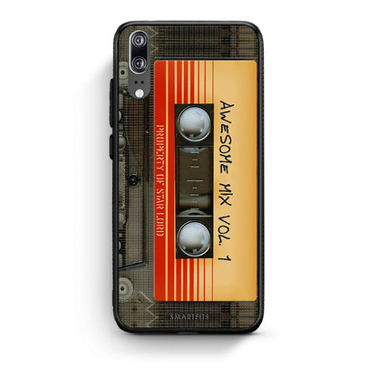 Huawei P20 Awesome Mix θήκη από τη Smartfits με σχέδιο στο πίσω μέρος και μαύρο περίβλημα | Smartphone case with colorful back and black bezels by Smartfits