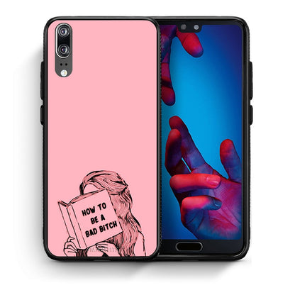 Θήκη Huawei P20 Bad Bitch από τη Smartfits με σχέδιο στο πίσω μέρος και μαύρο περίβλημα | Huawei P20 Bad Bitch case with colorful back and black bezels