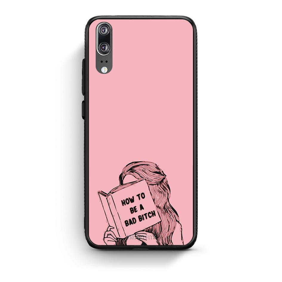 Huawei P20 Bad Bitch θήκη από τη Smartfits με σχέδιο στο πίσω μέρος και μαύρο περίβλημα | Smartphone case with colorful back and black bezels by Smartfits