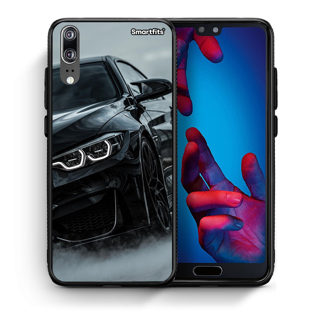 Θήκη Huawei P20 Black BMW από τη Smartfits με σχέδιο στο πίσω μέρος και μαύρο περίβλημα | Huawei P20 Black BMW case with colorful back and black bezels