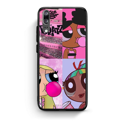 Huawei P20 Bubble Girls Θήκη Αγίου Βαλεντίνου από τη Smartfits με σχέδιο στο πίσω μέρος και μαύρο περίβλημα | Smartphone case with colorful back and black bezels by Smartfits