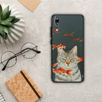 Thumbnail for Cat Goldfish - Huawei P20 θήκη