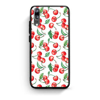 Thumbnail for Huawei P20 Cherry Summer θήκη από τη Smartfits με σχέδιο στο πίσω μέρος και μαύρο περίβλημα | Smartphone case with colorful back and black bezels by Smartfits