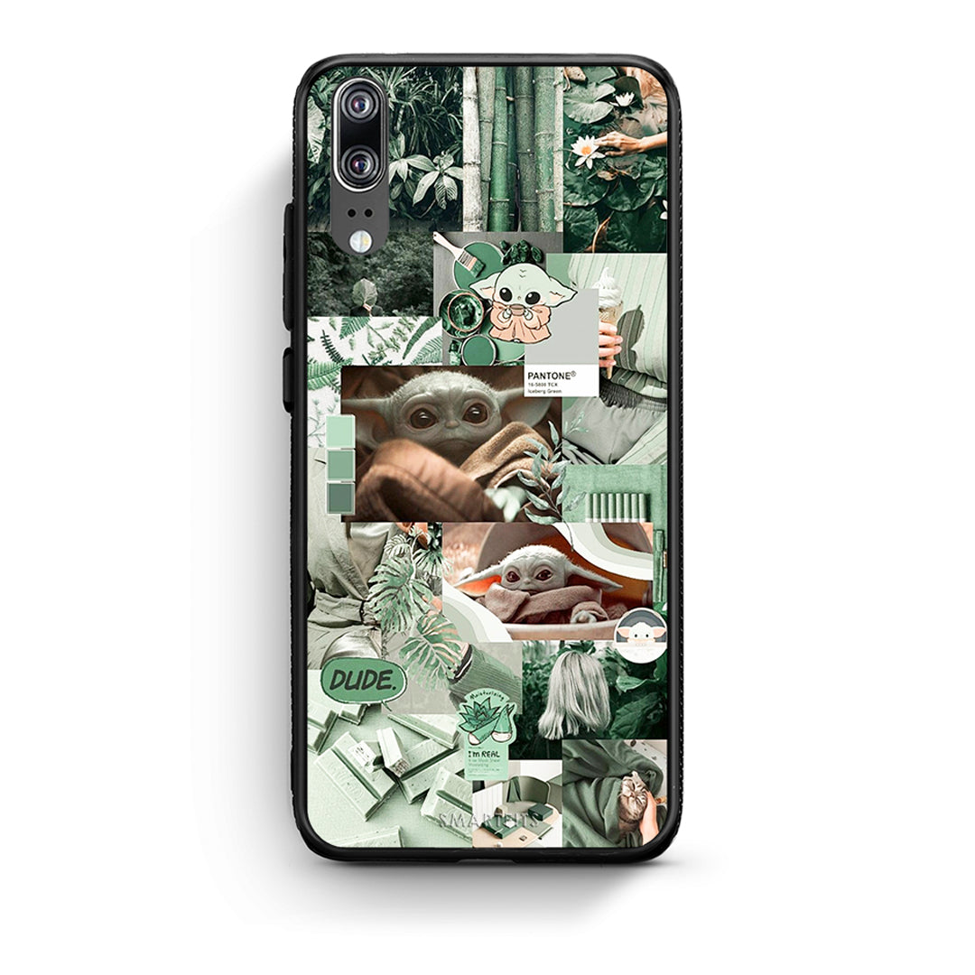 Huawei P20 Collage Dude Θήκη Αγίου Βαλεντίνου από τη Smartfits με σχέδιο στο πίσω μέρος και μαύρο περίβλημα | Smartphone case with colorful back and black bezels by Smartfits