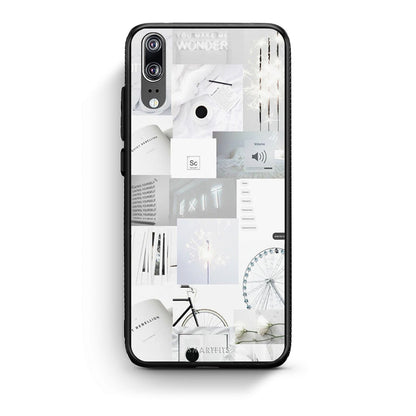 Huawei P20 Collage Make Me Wonder Θήκη Αγίου Βαλεντίνου από τη Smartfits με σχέδιο στο πίσω μέρος και μαύρο περίβλημα | Smartphone case with colorful back and black bezels by Smartfits
