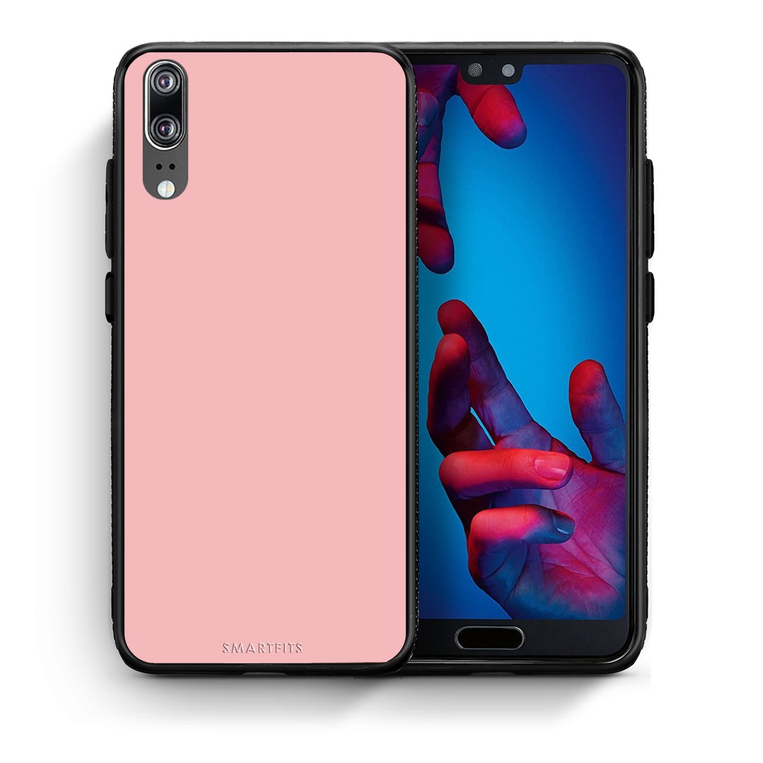 Θήκη Huawei P20 Nude Color από τη Smartfits με σχέδιο στο πίσω μέρος και μαύρο περίβλημα | Huawei P20 Nude Color case with colorful back and black bezels