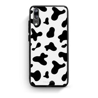 Thumbnail for Huawei P20 Cow Print θήκη από τη Smartfits με σχέδιο στο πίσω μέρος και μαύρο περίβλημα | Smartphone case with colorful back and black bezels by Smartfits