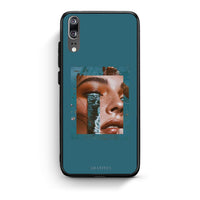 Thumbnail for Huawei P20 Cry An Ocean θήκη από τη Smartfits με σχέδιο στο πίσω μέρος και μαύρο περίβλημα | Smartphone case with colorful back and black bezels by Smartfits