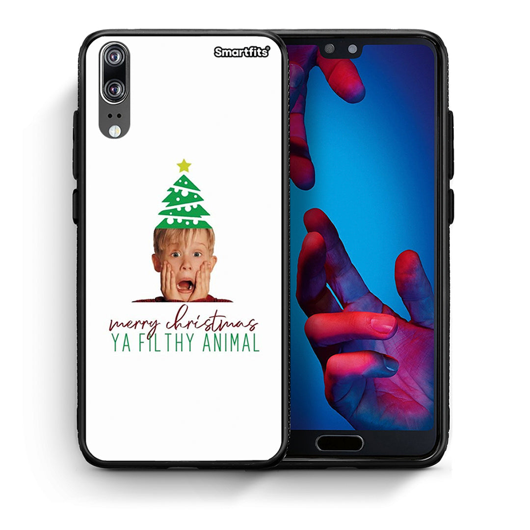 Θήκη Huawei P20 Filthy Animal από τη Smartfits με σχέδιο στο πίσω μέρος και μαύρο περίβλημα | Huawei P20 Filthy Animal case with colorful back and black bezels