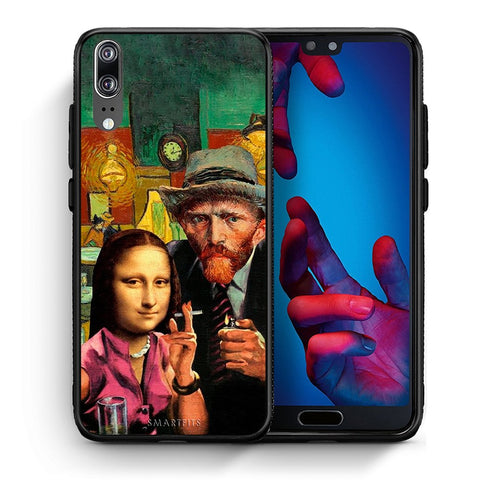 Θήκη Huawei P20 Funny Art από τη Smartfits με σχέδιο στο πίσω μέρος και μαύρο περίβλημα | Huawei P20 Funny Art case with colorful back and black bezels