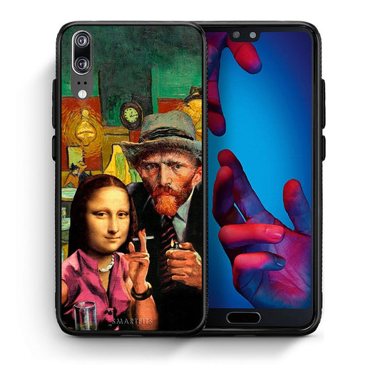Θήκη Huawei P20 Funny Art από τη Smartfits με σχέδιο στο πίσω μέρος και μαύρο περίβλημα | Huawei P20 Funny Art case with colorful back and black bezels
