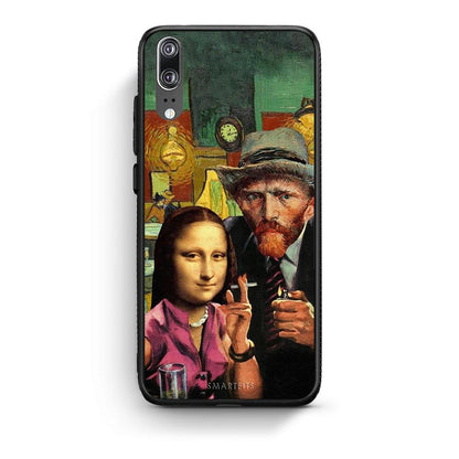 Huawei P20 Funny Art θήκη από τη Smartfits με σχέδιο στο πίσω μέρος και μαύρο περίβλημα | Smartphone case with colorful back and black bezels by Smartfits