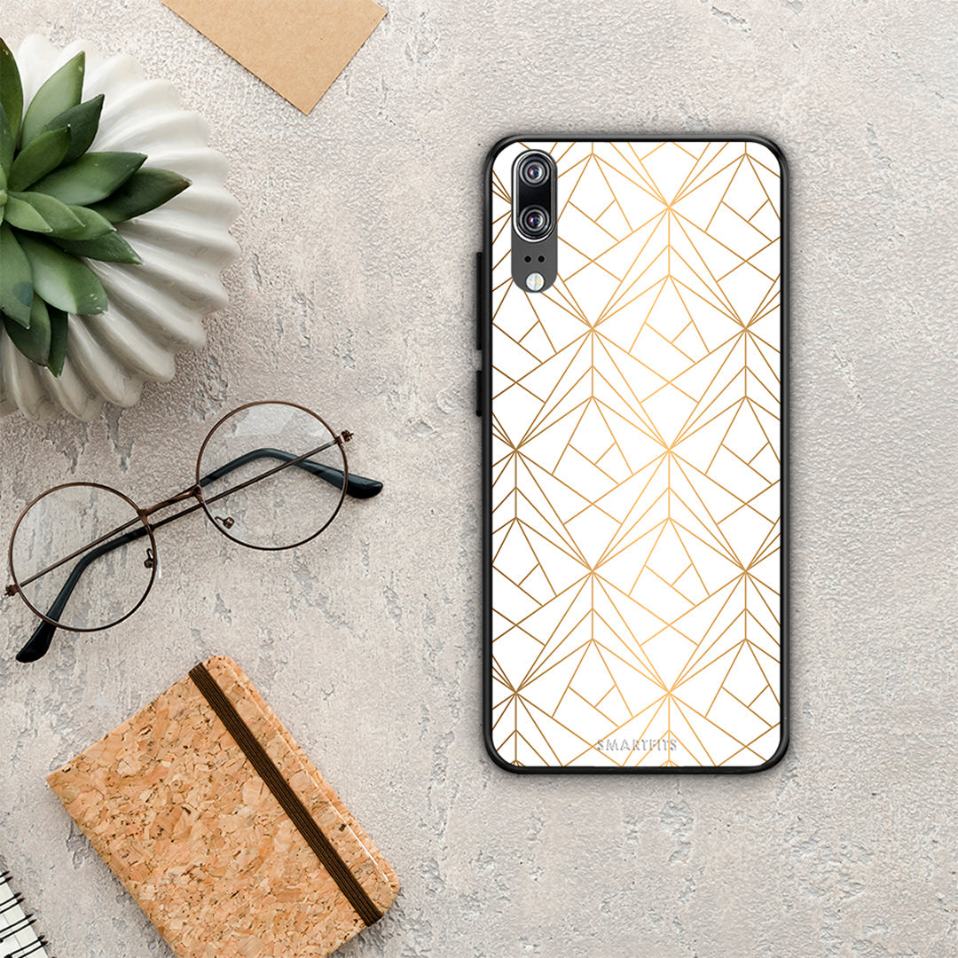 Geometric Luxury White - Huawei P20 θήκη
