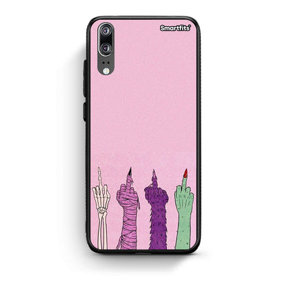 Huawei P20 Halloween Be A Lady Θήκη από τη Smartfits με σχέδιο στο πίσω μέρος και μαύρο περίβλημα | Smartphone case with colorful back and black bezels by Smartfits